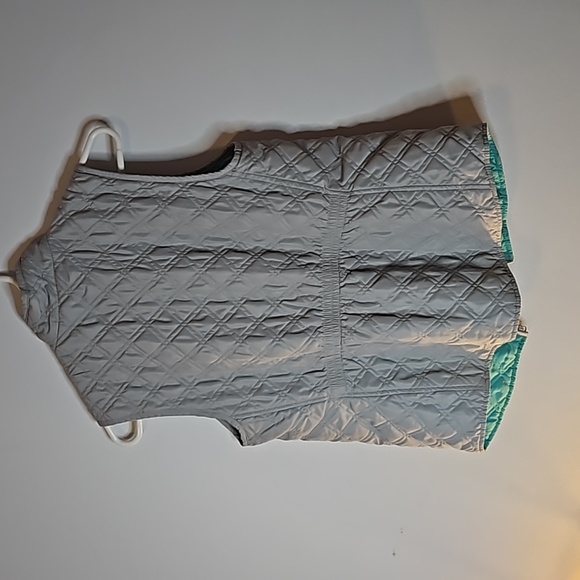 Old Navy Teal and Gray Reversable Vest Medium - Picture 3 of 14